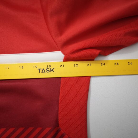 Puma Dry Cell Men's Size Large Red & White 1/4 Zip Closure Pullover - Picture 11 of 13